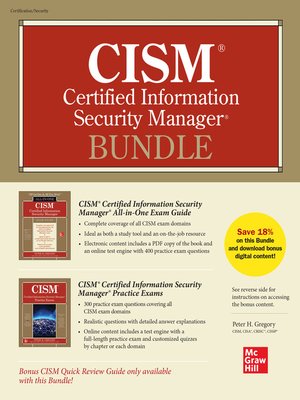cover image of CISM Certified Information Security Manager Bundle